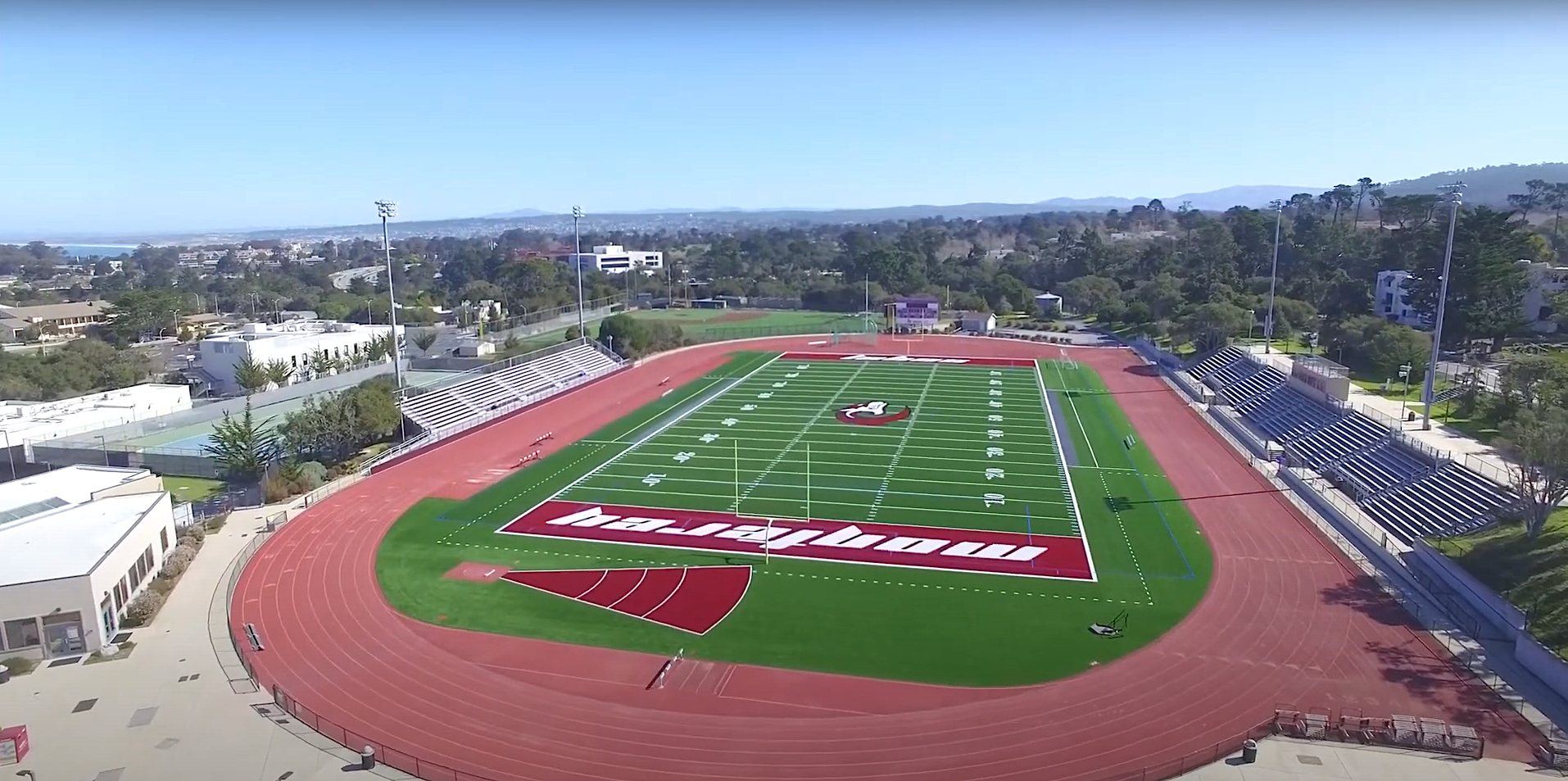 Aerial View of MPC Monterey Campus' Track & Football Field