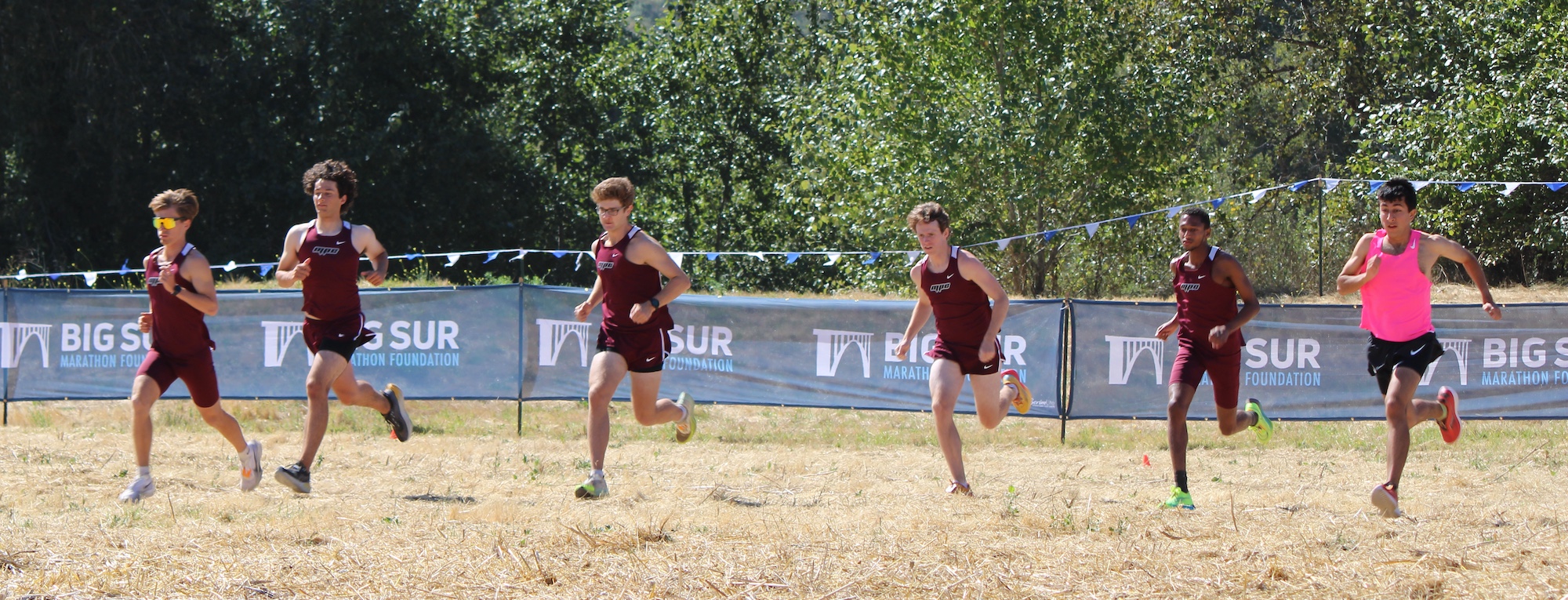 MPC Men's Cross Country Team Starting Race